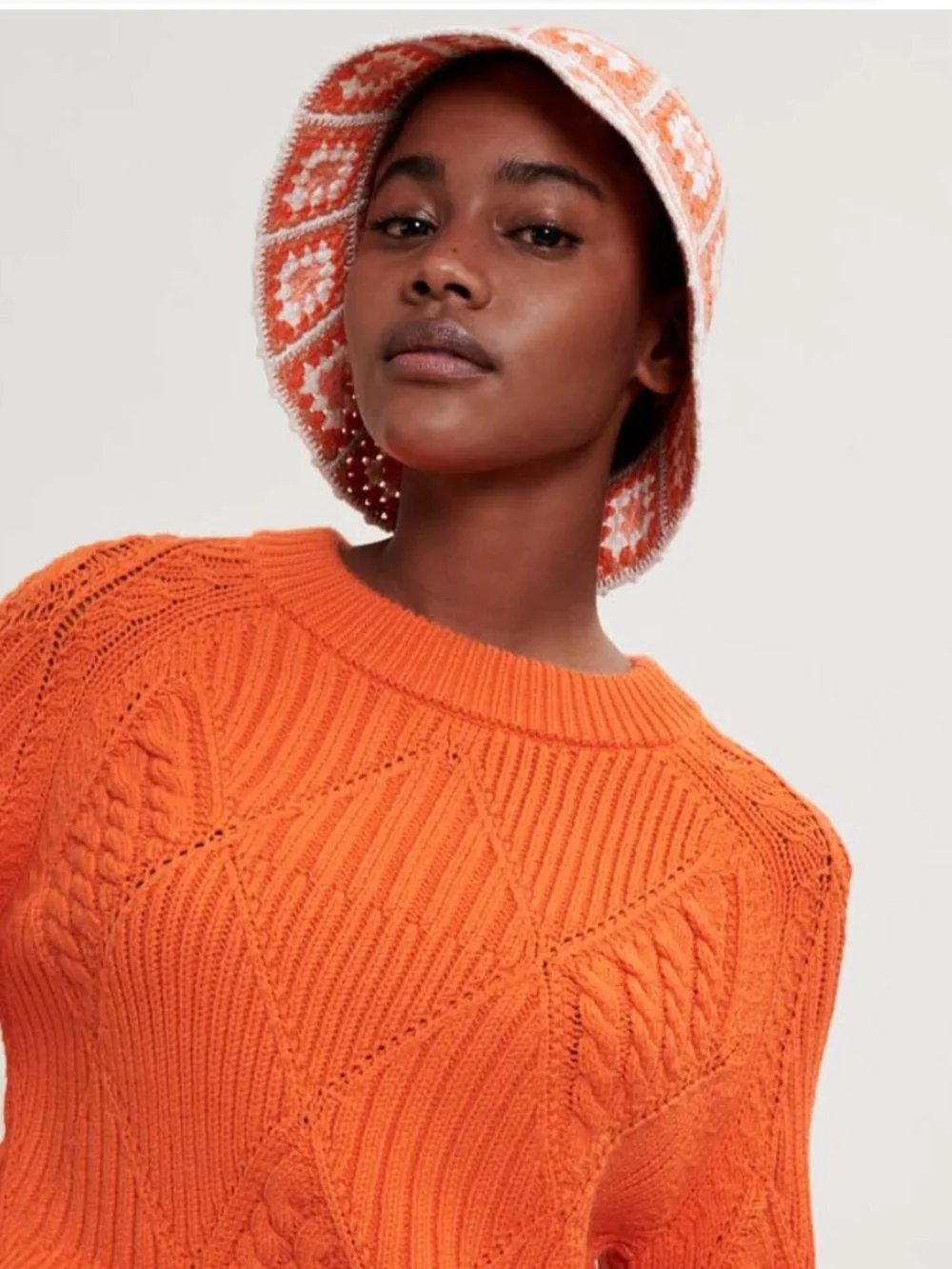 🔥Maje  Crochet Patchwork Afghan Handmade Bucket Hat Pristine! Price Firm!
